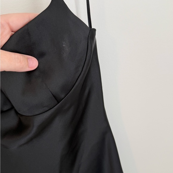 Zara Black Satin Maxi Dress - Picture 5 of 5